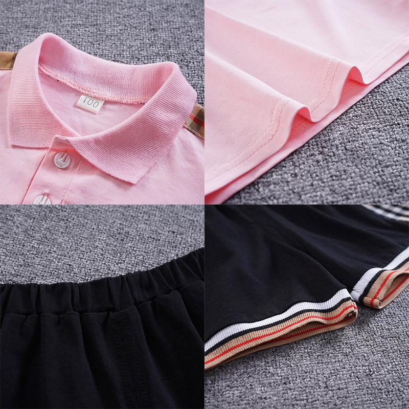 Set Áo Thun Kẻ Ca Rô + Quần Soóc Cho Bé Trai
