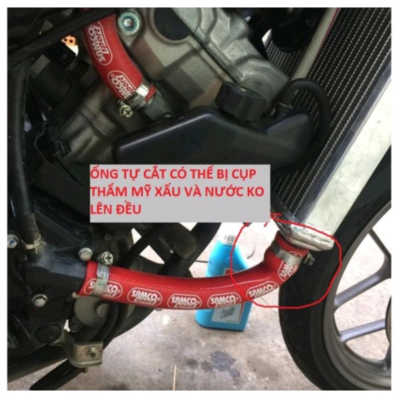 ỐNG DẪN NƯỚC MÁT UỐN SẲN SAMCO CHO EX150, WINNER, SONIC, RAIDER