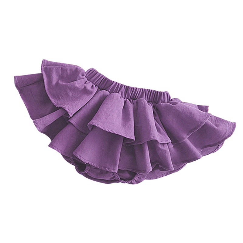 Quần Short Cotton Giả Váy Hai Lớp Thời Trang Dành Cho Bé Gái