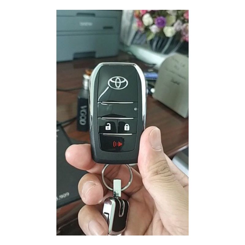Vỏ chìa khoá độ gập TOYOTA 4 nút ( đời 2003 - 2015 ) xe Innova, Fortuner, Vios, Yaris, Corolla, Altis, Camry...