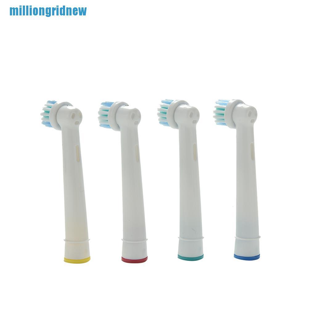 4 Đầu Thay Bàn Chải Đánh Răng Điện EB17-4 Braun Oral B Màu Trắng