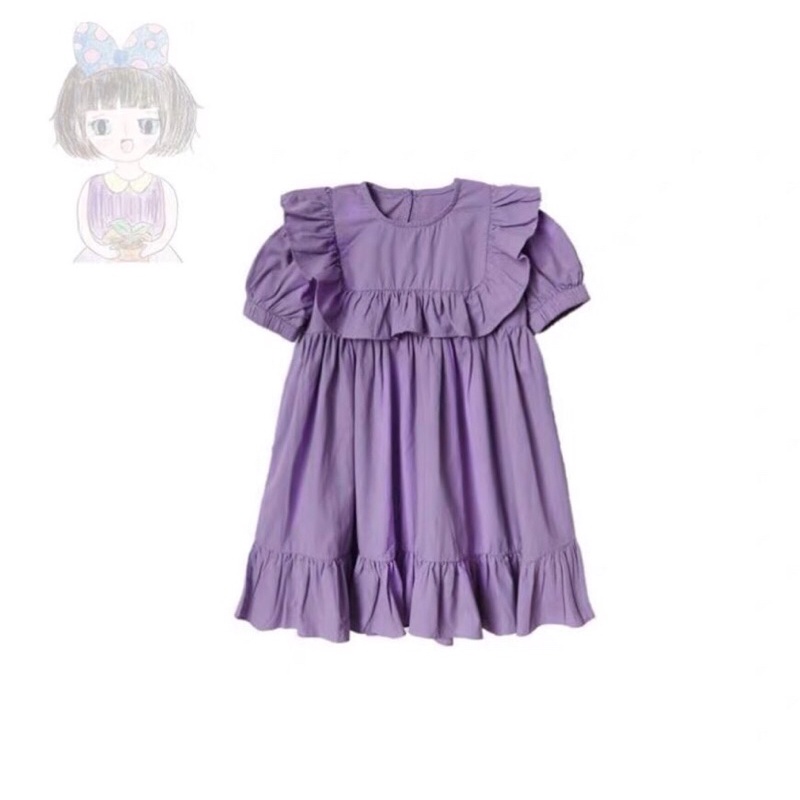Đầm tím bèo cho bé gái từ 10-36kg