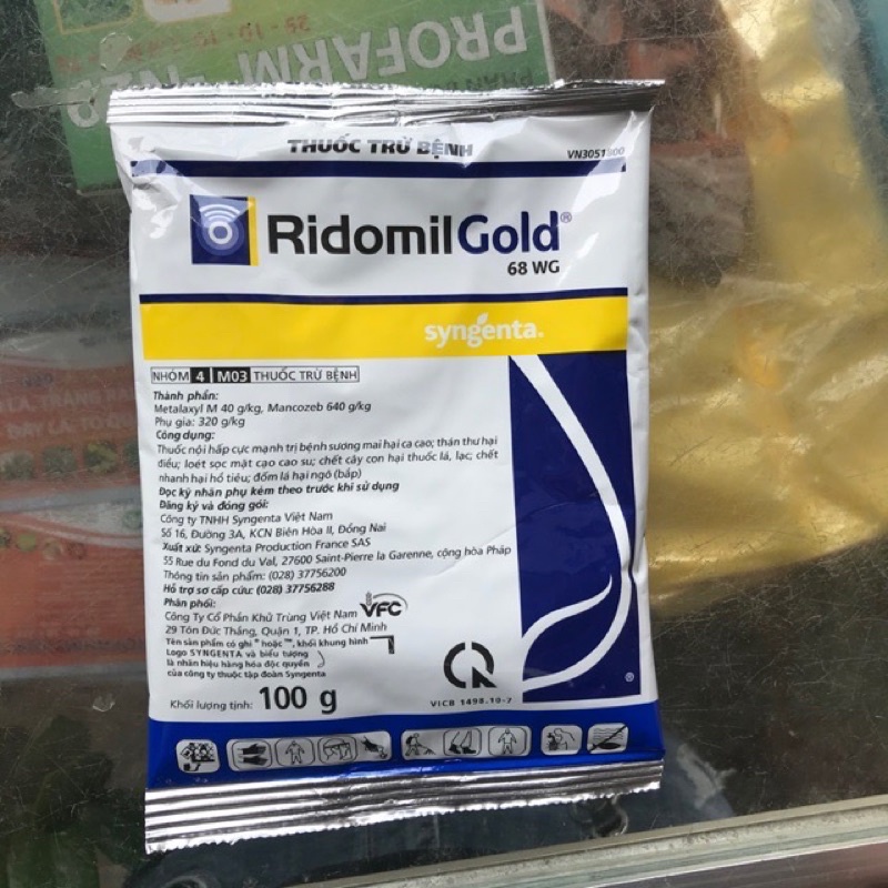 Chế phẩm Ridomil Gold 68W 100g