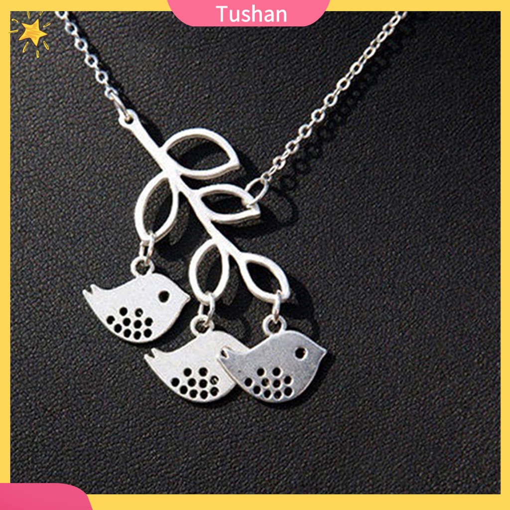 Dây chuyền nữ mặt cú và lá sen đáng yêu