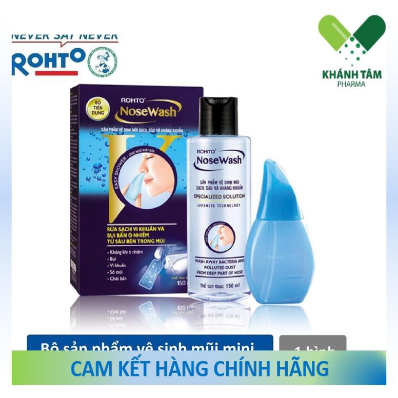 ! Bộ vệ sinh mũi Rohto NoseWash 400ml / Miniset 150ml [Nose wash, mini set]