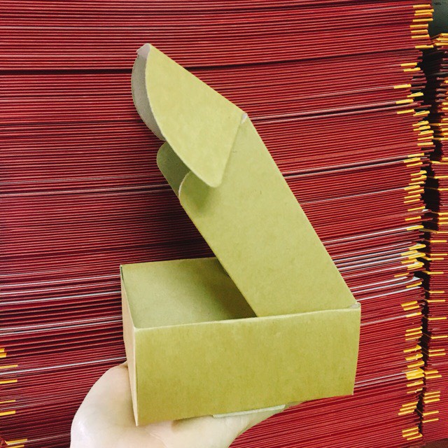 COMBO 10 HỘP KRAFT 11x9x hông 5 cm - KHÔNG IN, NẮP GẬP