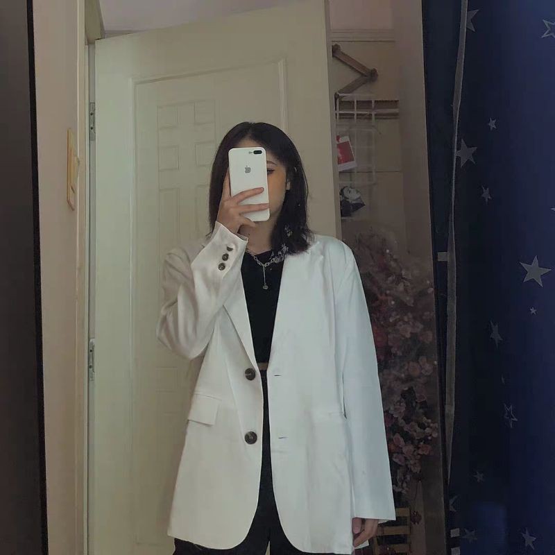(Hàng Đẹp)Ảnh thật 5 hình cuối-2W253.Áo blazer oversize xuân hè Hàn Quốc hot chic | BigBuy360 - bigbuy360.vn