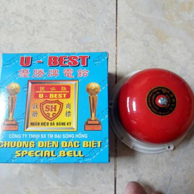 Chuông điện đặt biệt đại sóng hồng 3 in