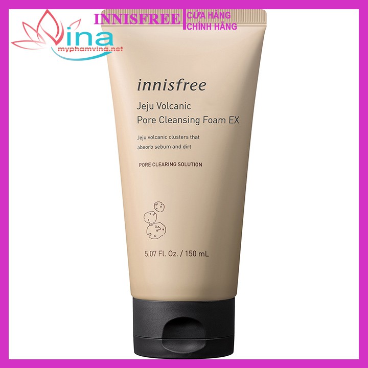 Sữa rửa mặt se khít lỗ chân lông innisfree Volcanic Pore Cleansing Foam Ex 150ml