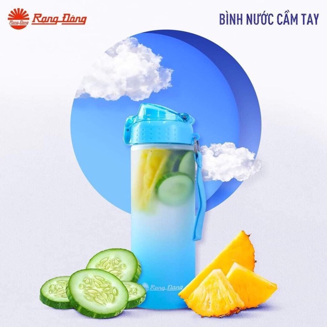 Bình nước Rạng Đông RD-05P1 loại cầm tay hàng chính hãng nhựa PC/PP dung tích 500ml .