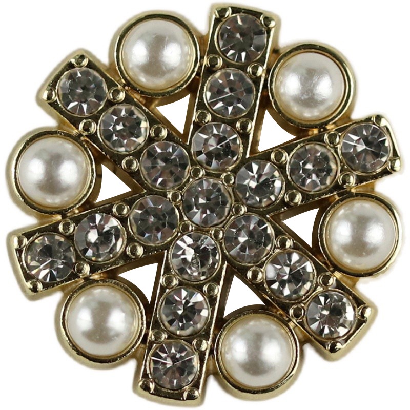 Set 10 Nút Áo Đính Ngọc Trai Sang Trọng Cho Nữ