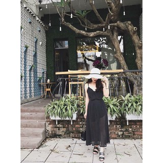 maxi chấm bi có ảnh thật