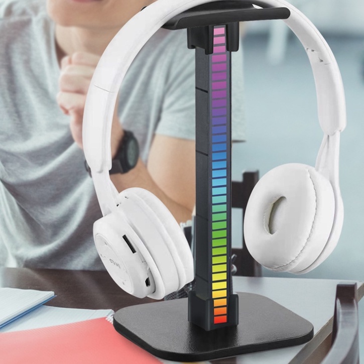 Giá treo tai nghe giá đỡ tai nghe led RGB nháy theo nhạc nhiều chế độ tùy chỉnh