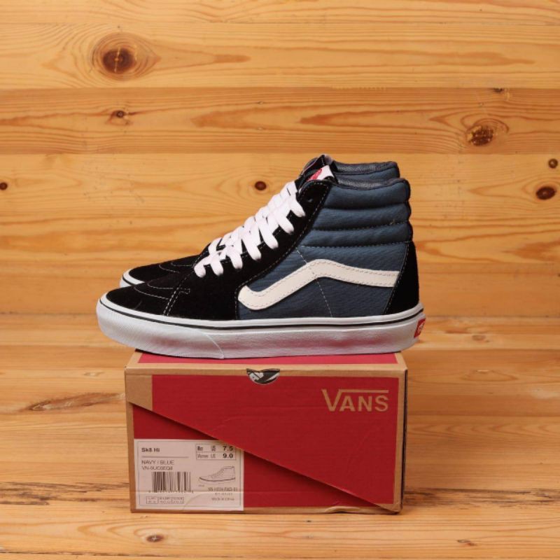 Giày Thể Thao Vans Sk8 Hi Màu Xanh Navy / Xanh Dương