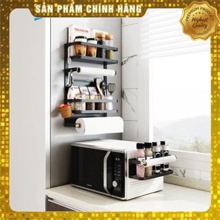 Kệ/giá đựng gia vị - hít tủ lạnh 1/2/3t sơn tĩnh điện đen
