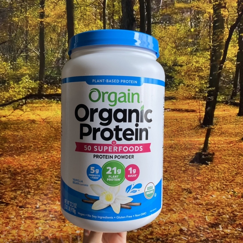 Bột protein hữu cơ Orgain Organic Protein & Superfoods vị vani, socola 918g mẫu mới