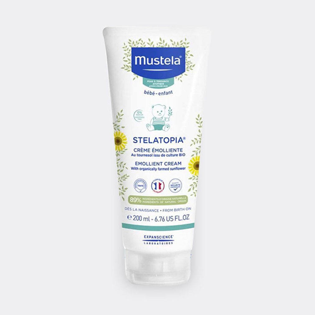 Kem Dưỡng Da Mặt Và Cơ Thể Cho Trẻ Sơ Sinh &amp; Em Bé Da Chàm Thể Tạng Mustela 200ml