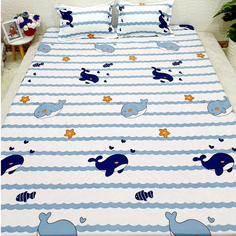 Ga gối giường cotton poly nhập khẩu, vải đẹp,bo chun theo yêu cầu mọi chiều cao đệm | BigBuy360 - bigbuy360.vn