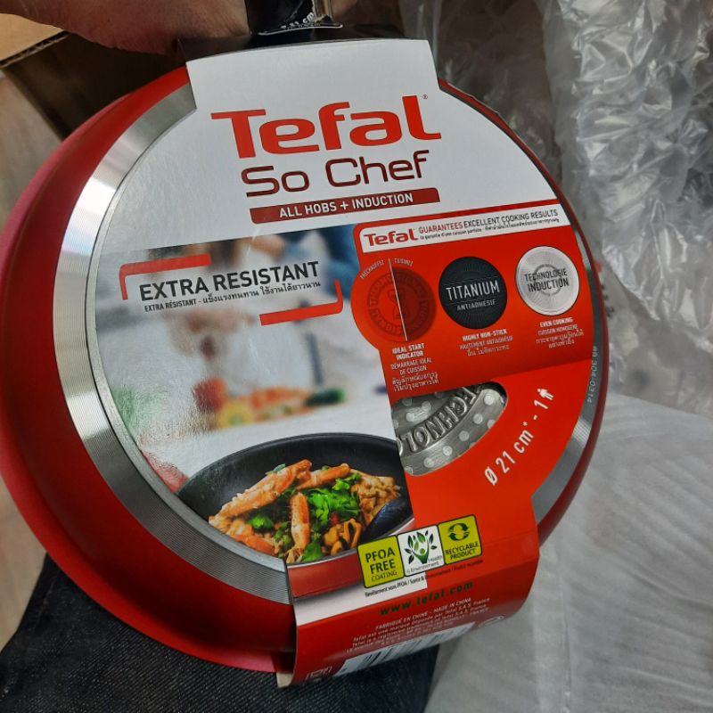 BỘ 3 CHẢO CHIÊN , NỒI , CHẢO SÂU LÒNG TEFAL SO CHEF 21-22-24CM