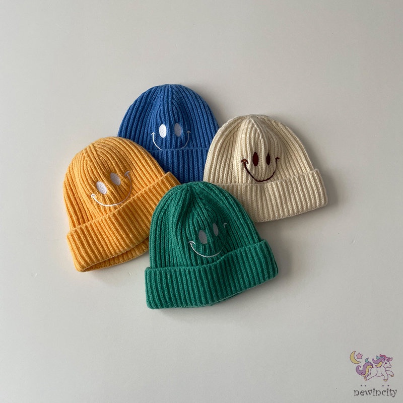 Mũ Dệt Kim Thêu Họa Tiết Hoạt Hình Kiểu Hàn Quốc Thời Trang Thu Đông Cho Bé Gái