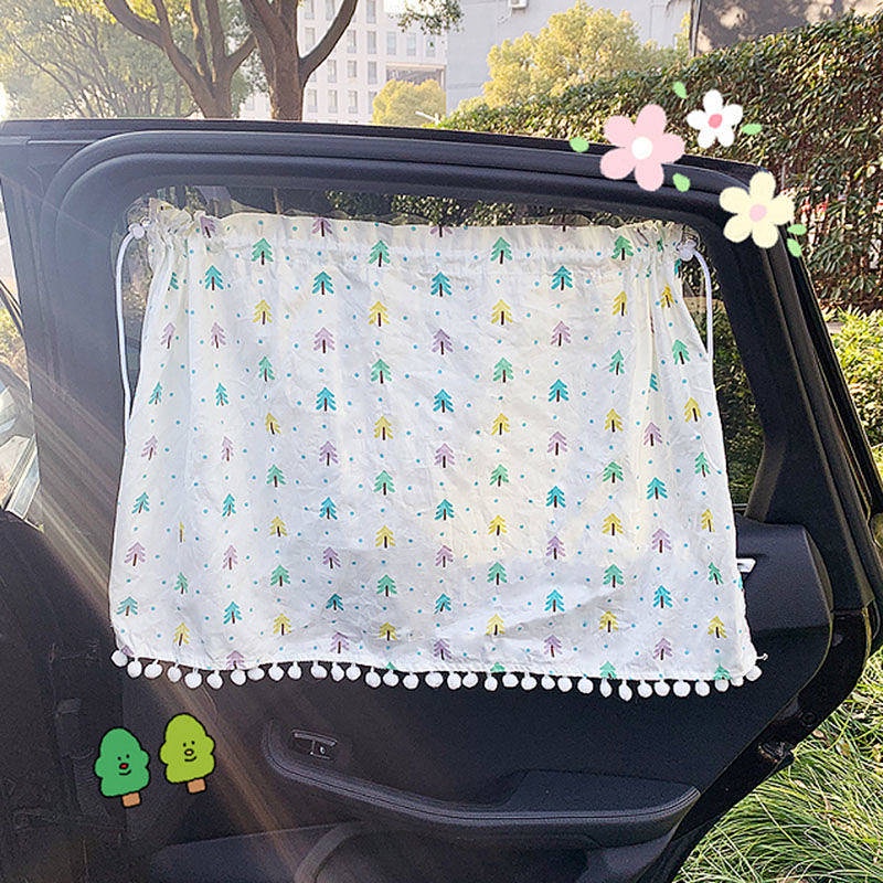 Rèm cửa sổ xe hơi bảo vệ chống nắng cách nhiệt có cốc hút thông dụng cho bé mzDg