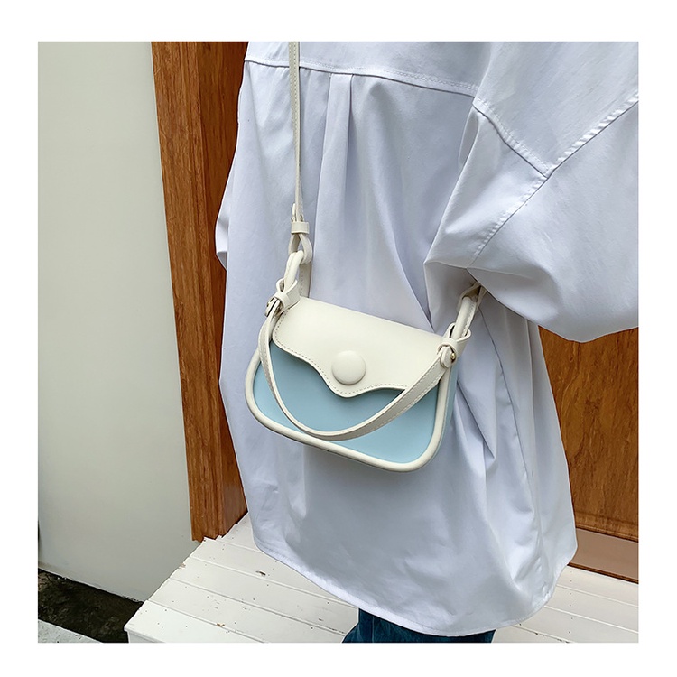 Túi đeo dưới cánh tay Hình Vuông Cỡ Nhỏ Thiết Kế Đơn Giản Phối Màu Phong Cách retro Thời Trang Cho Nữ