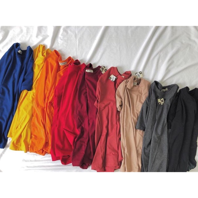 ÁO PHÔNG UNISEX TRƠN BASIC ĐỦ MÀU