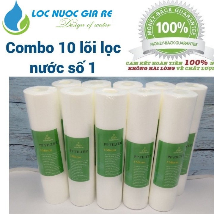 Combo 10 lõi lọc nước số 1 | lõi lọc nước số 1 | lõi lọc nước - LNGR001 - combo 10 lõi lọc nước