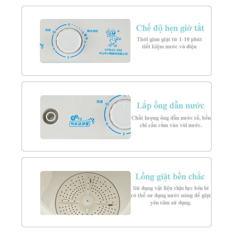 Máy giặt mini cao cấp Máy giặt vắt quần áo gia dụng mini Giá rẻ đặc biệt phù hợp cho gia đình, sinh viên