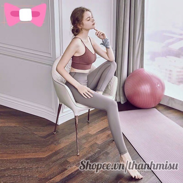 Áo bra cotton gân tăm dây điều chỉnh đai to - Áo lót không gọng