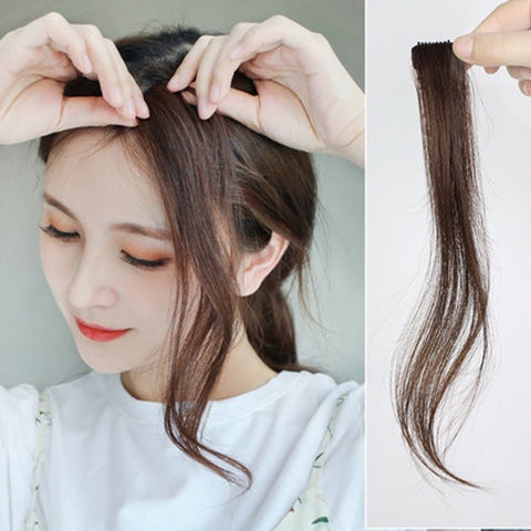 Mái Tóc Giả Bằng Lụa Thật Tự Nhiên Không Đường May Cho Nữ