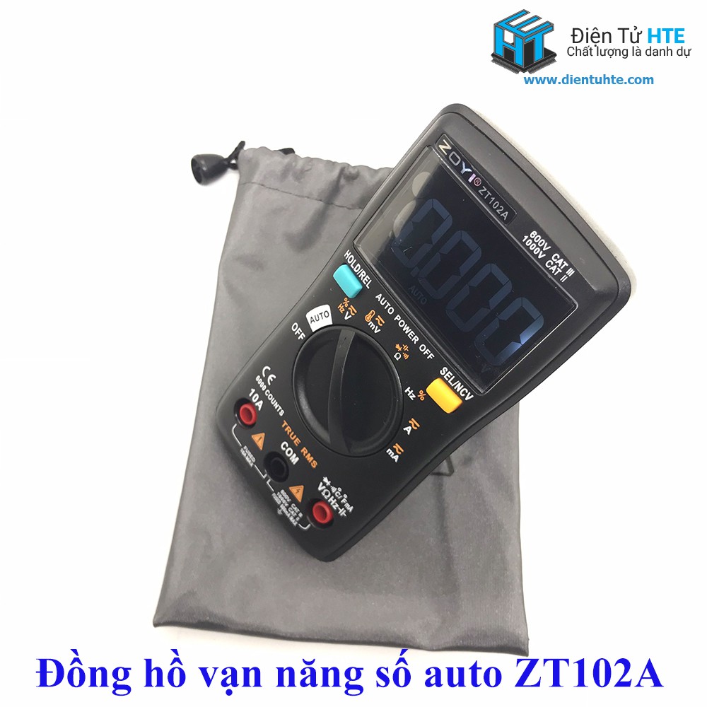 Đồng hồ vạn năng số tự động ZOYI ZT102A 2019 chính hãng [HTE Quy Nhơn CN2]