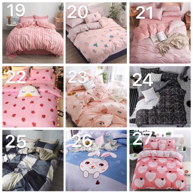 Set chăn ga  4 món