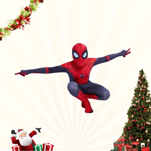 Trang phục hoá trang cho bé bộ hoá trang Người Nhện Spiderman đỏ. HTS41  [ SẢN PHẨM HOT ]