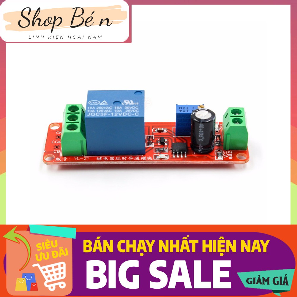 Mạch tạo thời gian trễ đóng ngắt relay NE555