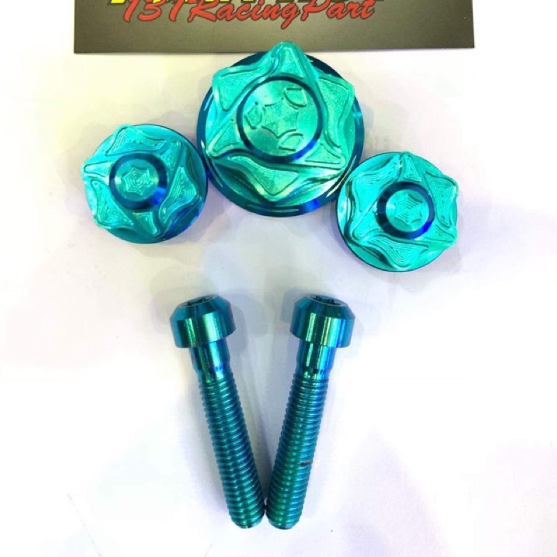 ốc titan gr5 combo chảng ba sonic satria xăng cơ (centre and innertube bolt for raider satria carb sonic)