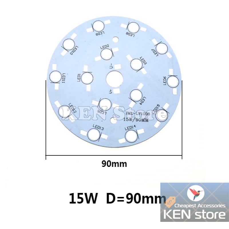 Đế tản nhiệt, pcb gắn chip led luxeon 1W - 18W
