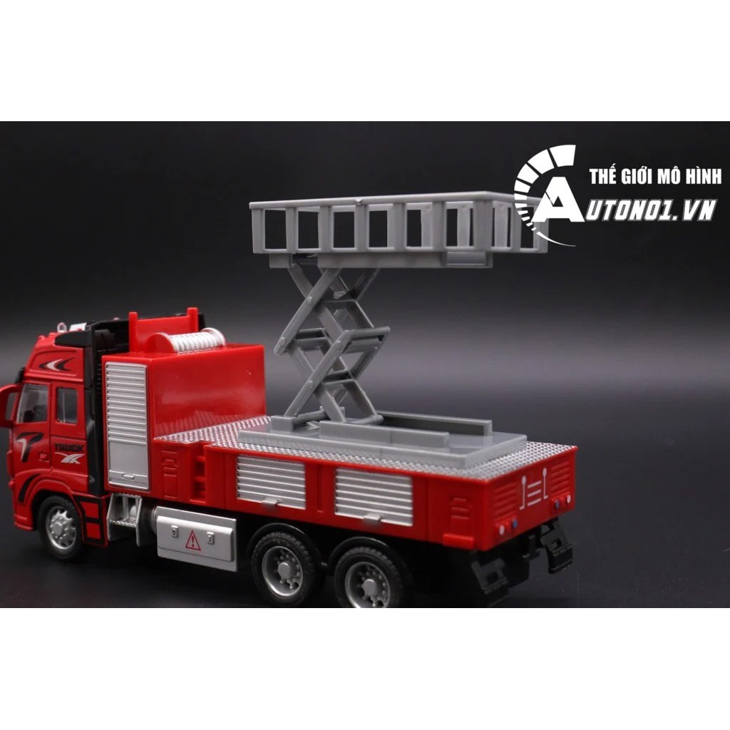 MÔ HÌNH XE THANG CỨU HỎA RED 1:32 TRUCK MODEL 6760