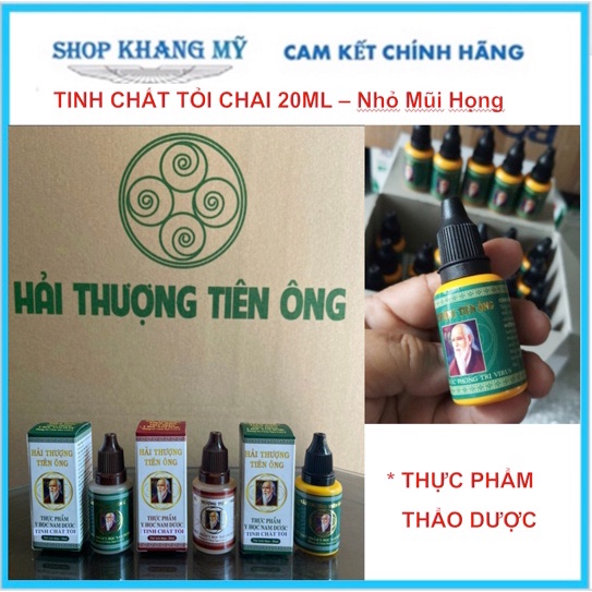 TINH CHẤT TỎI NHỎ MŨI HẢI THƯỢNG TIÊN ÔNG CHAI 20ML