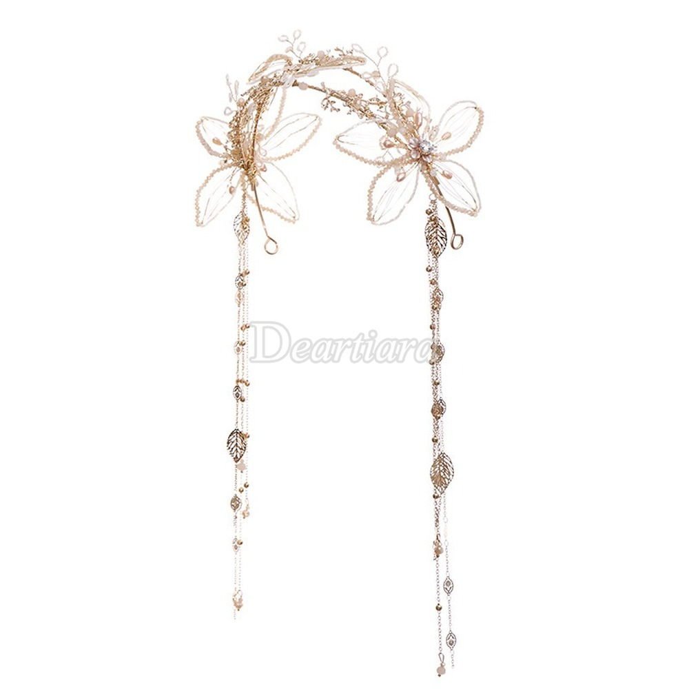 Băng Đô Cài Tóc Đính Ngọc Trai Giả Thời Trang Cho Nữ