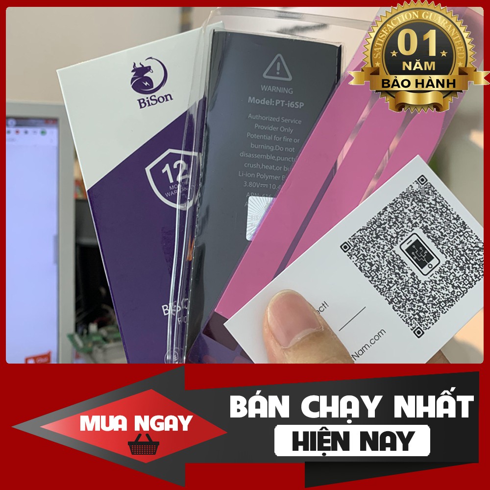 [168k PIN BISON ĐT táo ĐỒNG GIÁ](Pin Con Trâu)BH 12 tháng online toàn Quốc