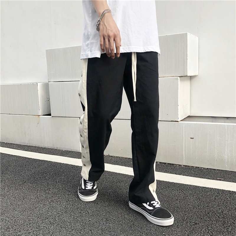 Quần Dài Nam Ống Rộng Thời Trang Âu Mỹ Cá Tính