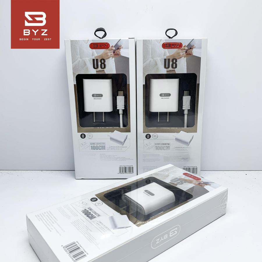 Sạc Bộ BYZ - U8 2.1A [ Chính Hãng Bảo Hành 1 Tháng]
