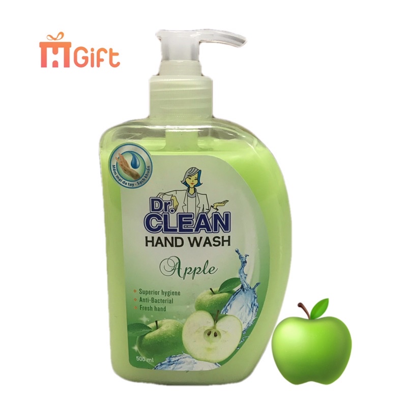 [ CHÍNH HÃNG] Nước rửa tay, nước rửa tay diệt khuẩn dưỡng da Dr.Clean 500ml,1lit