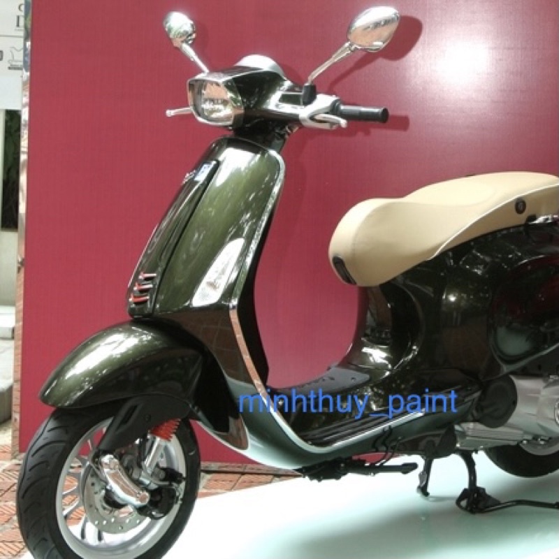 Sơn xe máy Vespa màu Xanh rêu Camay P070-1K Ultra Motorcycle Colors