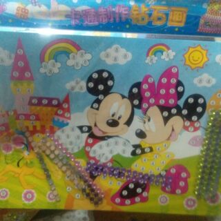 10 tờ Tranh đính đá cho bé