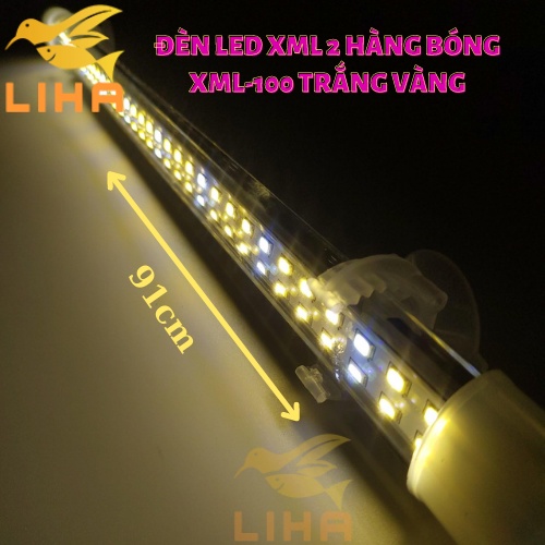 Đèn Led XML 2 Hàng Bóng XML-100 - Led Thủy Tinh Xuanmeilong Chuyên Dụng Cho Cá Cảnh