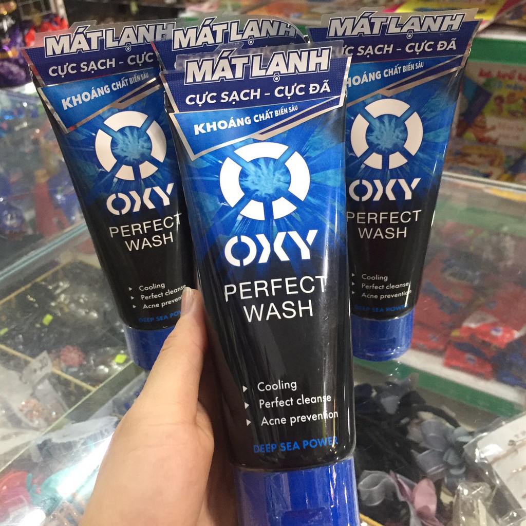 [mẫu mới MÁT LẠNH] OXY Perfect Wash - Kem rửa mặt, sạch bã nhờn, ngừa khuẩn mụn 100g