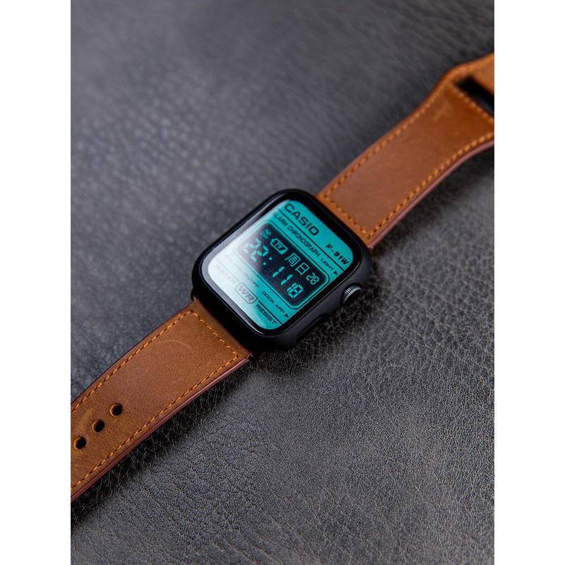 Kính Ốp Lưng PC Và Kính Cường Lực Cho apple watch 8 7 45mm 41mm 42mm 40mm 38mm iWatch series 7 6 SE 5 4 3 2