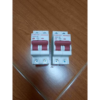 Aptomat 2 Pha C20A   C32A  C63A - giá 1Cái ( lấy A Nào Thì Ghi Chú Dưới Đơn Hàng)